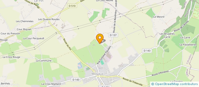 localisation de l'entreprise MADAME ISABELLE THIERREE  MOYAUX