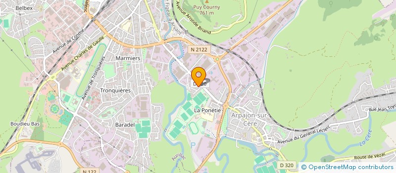 localisation de l'entreprise MADAME ISABELLE THOMAS à AURILLAC