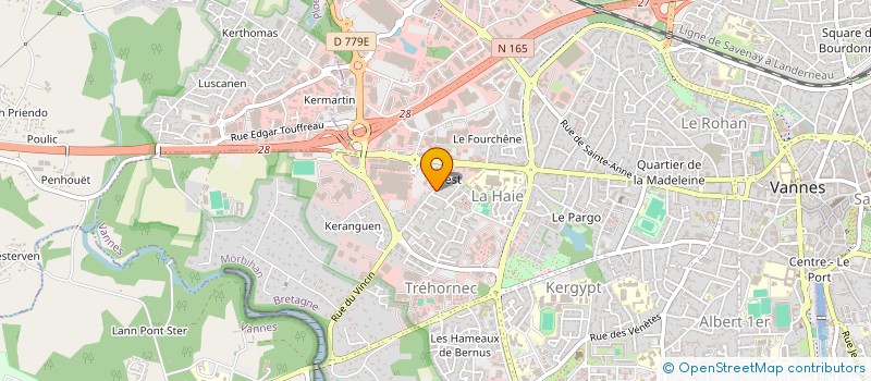 localisation de l'entreprise MADAME ISABELLE THOMAS à VANNES