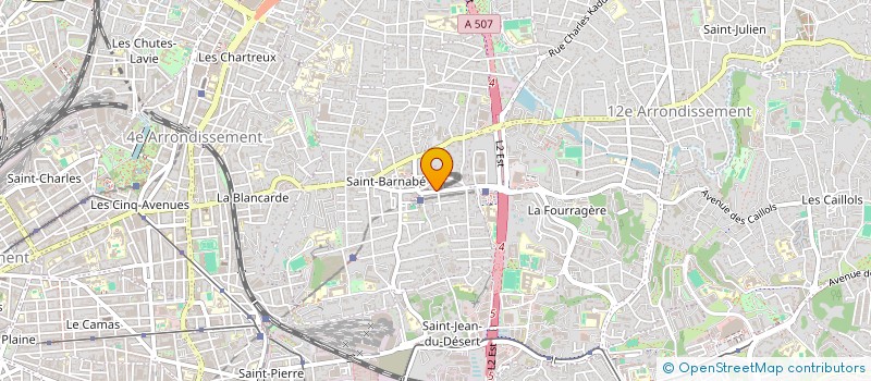 localisation de l'entreprise MADAME ISABELLE THOMAS  MARSEILLE