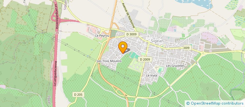 localisation de l'entreprise MADAME ISABELLE THOMAS  SIGEAN