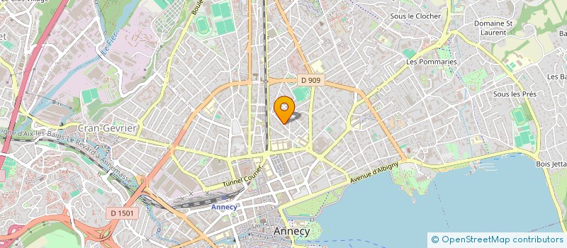 localisation de l'entreprise MADAME ISABELLE THOMASSET à ANNECY