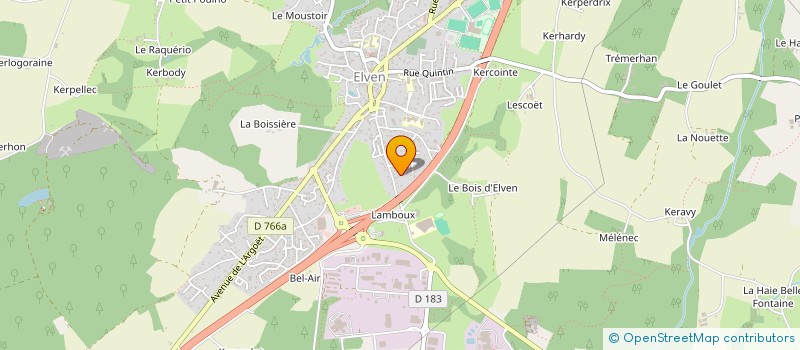 localisation de l'entreprise MADAME ISABELLE THUAL  ELVEN