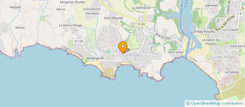 localisation de l'entreprise MADAME ISABELLE THUBE à CLOHARS-CARNOET