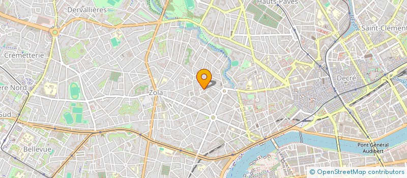 localisation de l'entreprise MADAME ISABELLE TISSU à NANTES