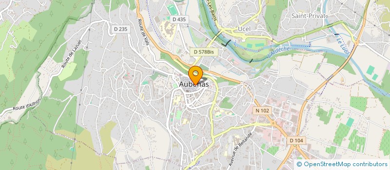 localisation de l'entreprise MADAME ISABELLE TOCHOU  AUBENAS