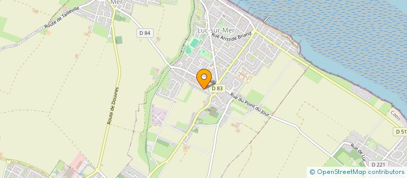 localisation de l'entreprise MADAME ISABELLE TOMAZ  LUC-SUR-MER