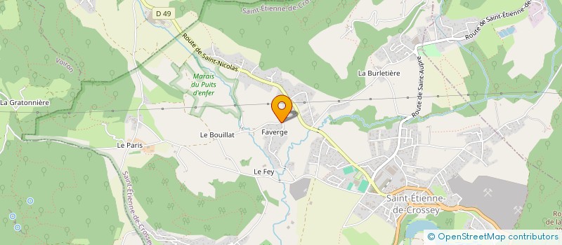 localisation de l'entreprise MADAME ISABELLE TONDO  SAINT-ETIENNE-DE-CROSSEY