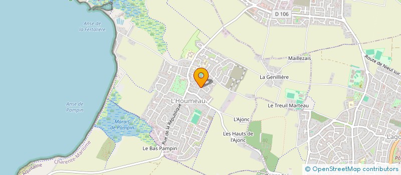 localisation de l'entreprise MADAME ISABELLE TORTON  L'HOUMEAU