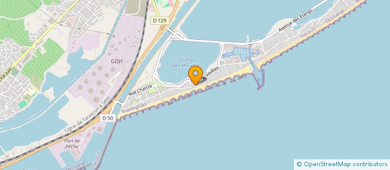 localisation de l'entreprise MADAME ISABELLE TOUAT à FRONTIGNAN