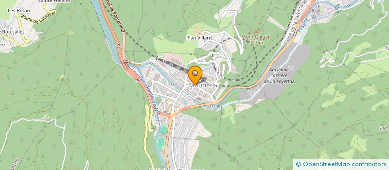 localisation de l'entreprise MADAME ISABELLE TOUFFAIT  MOUTIERS