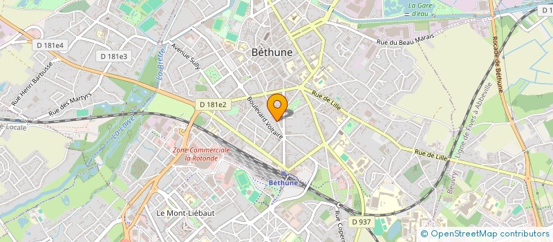 localisation de l'entreprise MADAME ISABELLE TRADIGO  BETHUNE