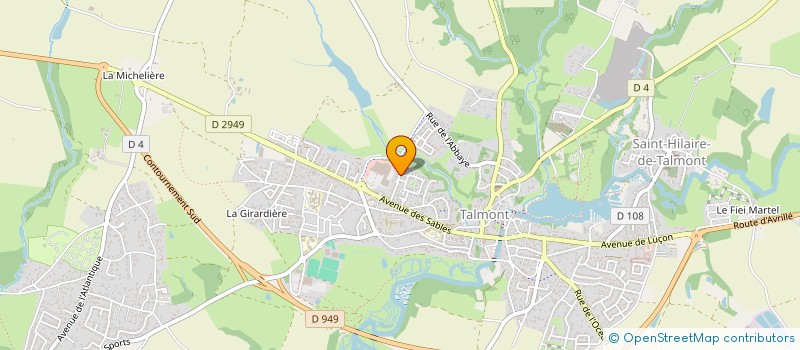 localisation de l'entreprise MADAME ISABELLE TRAINEAU  TALMONT-SAINT-HILAIRE