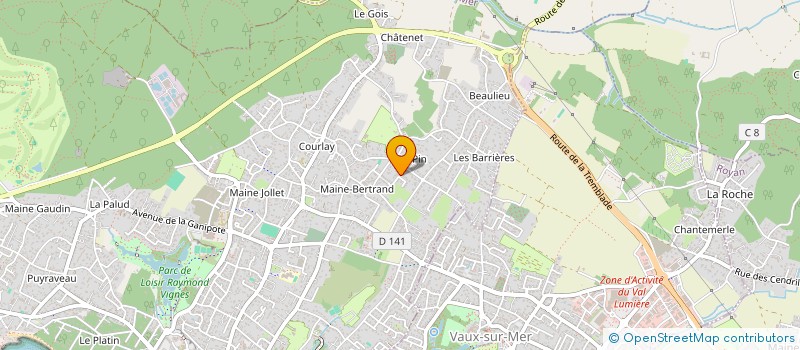 localisation de l'entreprise MADAME ISABELLE TRANCART  SAINT-PALAIS-SUR-MER