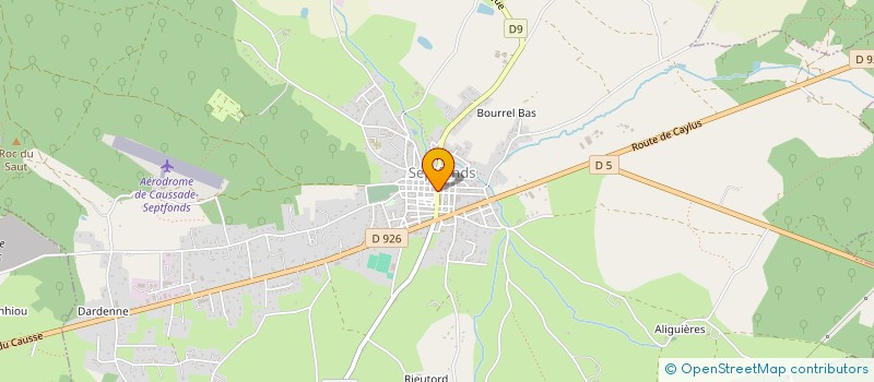 localisation de l'entreprise MADAME ISABELLE TRAPP  SEPTFONDS