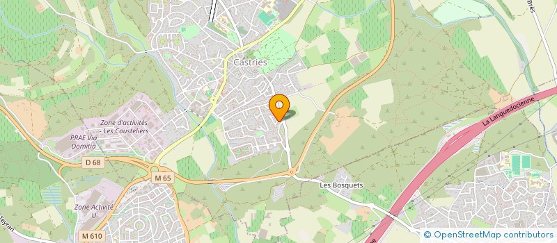 localisation de l'entreprise MADAME ISABELLE TRAVIER  CASTRIES