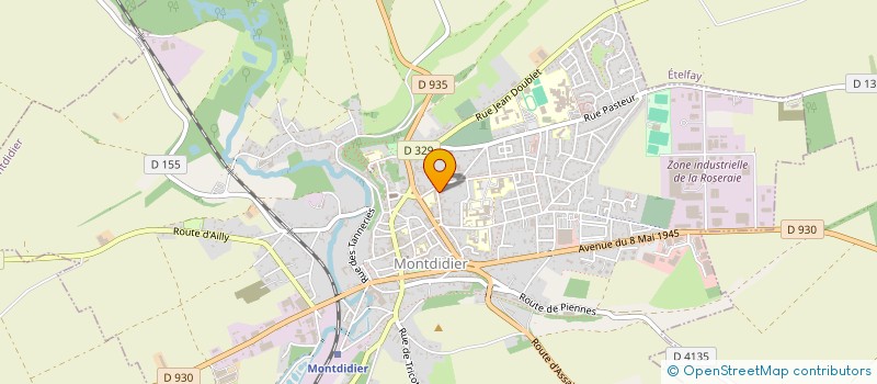 localisation de l'entreprise MADAME ISABELLE TREGAN  MONTDIDIER