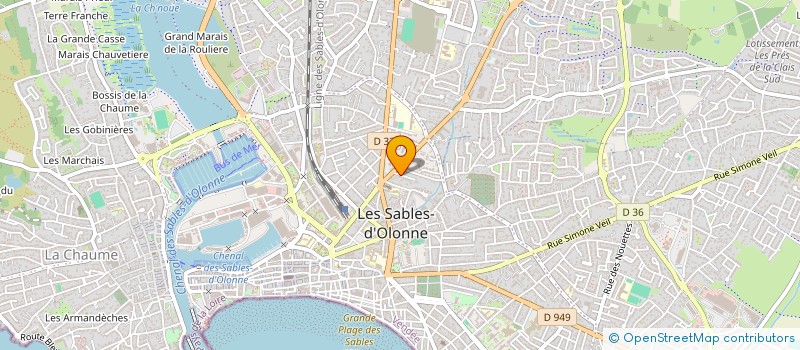 localisation de l'entreprise MADAME ISABELLE TROGER à LES SABLES D'OLONNE