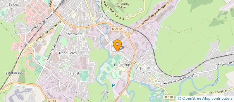 localisation de l'entreprise MADAME ISABELLE TROUILLET à AURILLAC