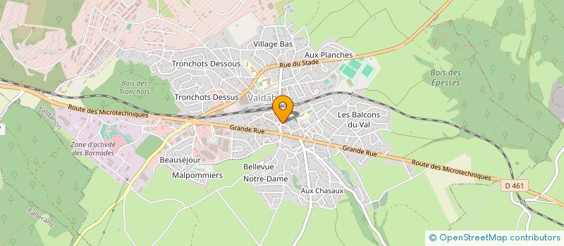 localisation de l'entreprise MADAME ISABELLE TRUCHOT  VALDAHON