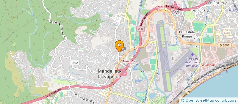 localisation de l'entreprise MADAME ISABELLE TURCON à MANDELIEU-LA-NAPOULE
