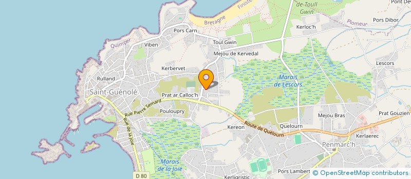 localisation de l'entreprise MADAME ISABELLE URBAIN à PENMARCH