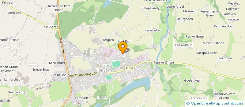 localisation de l'entreprise MADAME ISABELLE URO  PLOUVORN