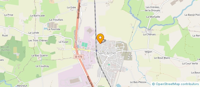 localisation de l'entreprise MADAME ISABELLE VADECARD  SAINT-ARMEL