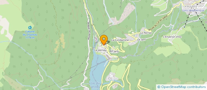 localisation de l'entreprise MADAME ISABELLE VAIDIE  VAUJANY