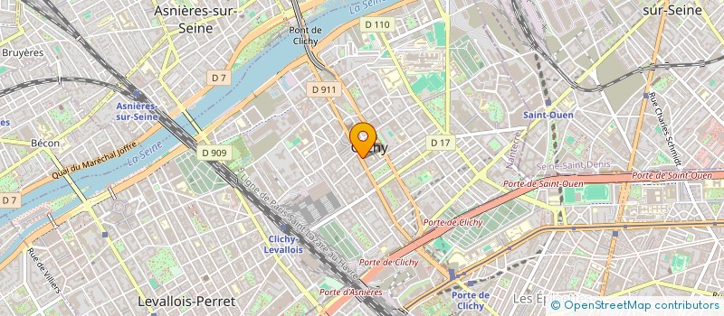 localisation de l'entreprise MADAME ISABELLE VALCKE à CLICHY