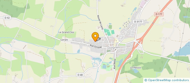 localisation de l'entreprise MADAME ISABELLE VALENTIN  GUIGNEN