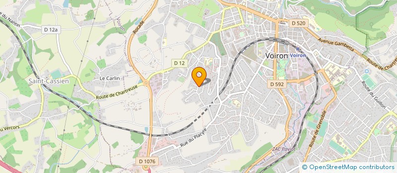 localisation de l'entreprise MADAME ISABELLE VALFORT à VOIRON