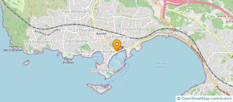 localisation de l'entreprise MADAME ISABELLE VALLE  BANDOL