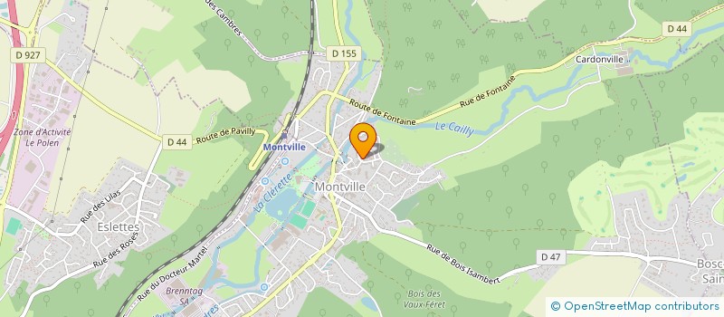 localisation de l'entreprise MADAME ISABELLE VALLEE  MONTVILLE