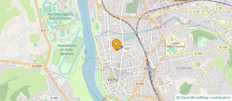 localisation de l'entreprise MADAME ISABELLE VALLET à VICHY