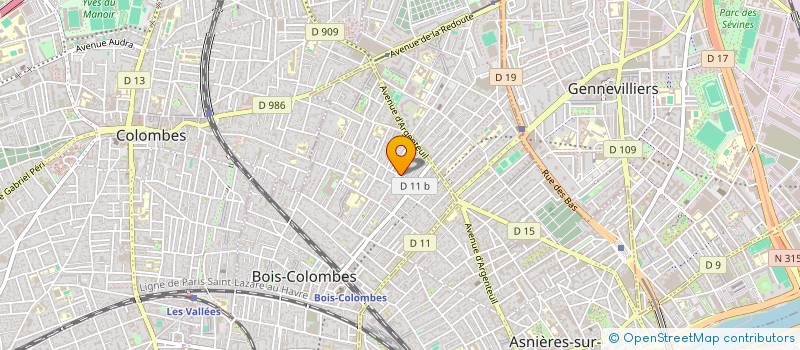 localisation de l'entreprise MADAME ISABELLE VAN HEUMEN  BOIS COLOMBES