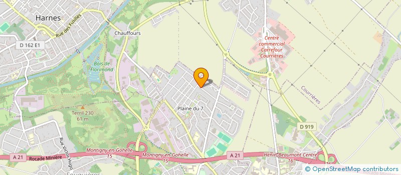 localisation de l'entreprise MADAME ISABELLE VAN NEER  MONTIGNY-EN-GOHELLE