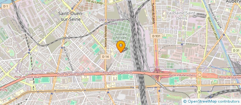 localisation de l'entreprise MADAME ISABELLE VANDAMME à SAINT-OUEN-SUR-SEINE