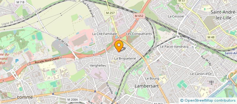 localisation de l'entreprise MADAME ISABELLE VANDROMME à LAMBERSART