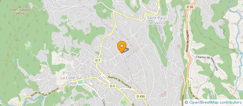 localisation de l'entreprise MADAME ISABELLE VASSAULT  LA COLLE-SUR-LOUP