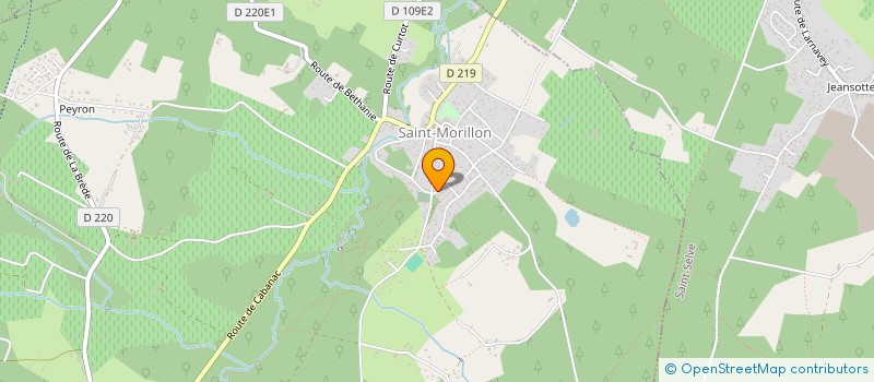 localisation de l'entreprise MADAME ISABELLE VAZQUEZ à SAINT-MORILLON