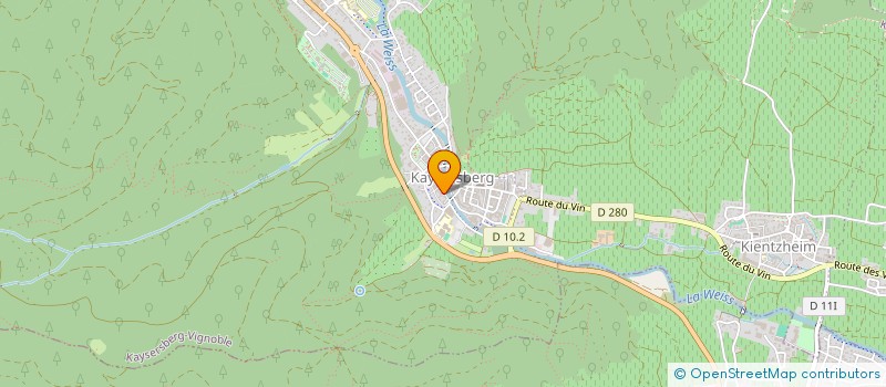 localisation de l'entreprise MADAME ISABELLE VENCHIARUTTI  KAYSERSBERG VIGNOBLE