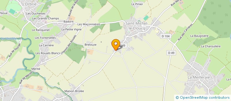 localisation de l'entreprise MADAME ISABELLE VENEAU  SAINT-MICHEL-LE-CLOUCQ