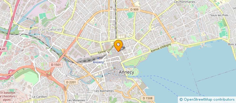 localisation de l'entreprise MADAME ISABELLE VERDAN à ANNECY