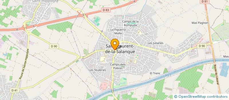 localisation de l'entreprise MADAME ISABELLE VERDOUX  SAINT-LAURENT-DE-LA-SALANQUE