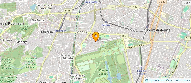 localisation de l'entreprise MADAME ISABELLE VERGER  SCEAUX