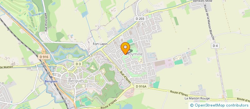 localisation de l'entreprise MADAME ISABELLE VERMERSCH  HERZEELE