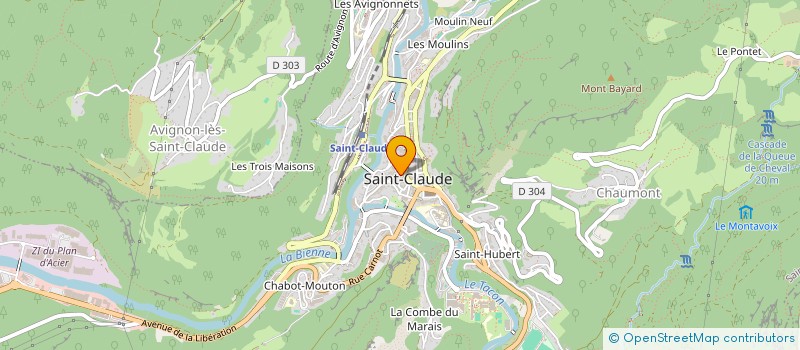 localisation de l'entreprise MADAME ISABELLE VERMOT-GAUCHY à SAINT-CLAUDE
