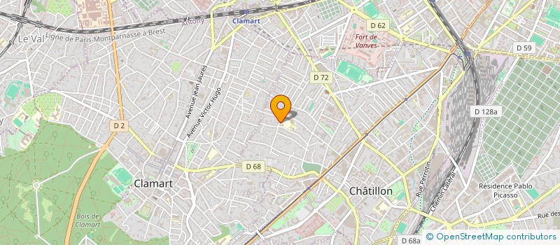 localisation de l'entreprise MADAME ISABELLE VERONIQUE DAMIRON à CHATILLON