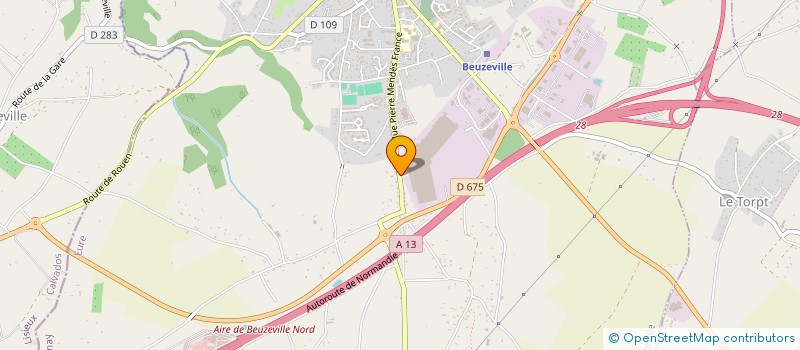 localisation de l'entreprise MADAME ISABELLE VESQUE  BEUZEVILLE